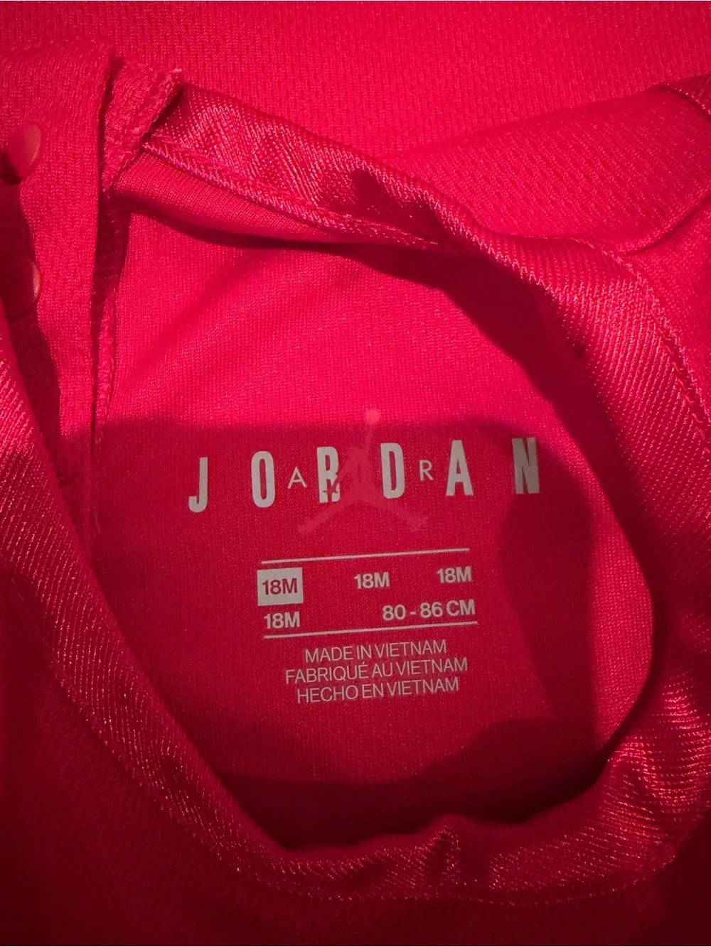 Jordan Red 'Air Jordan 23' Kids Sleeveless Romper